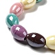 Chapelets de perles en porcelaine manuelle PORC-A024-02-3