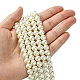Eco-Friendly Dyed Glass Pearl Round Bead Strands X-HY-A002-8mm-RB011-4