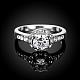 Exquisite Engagement Rings Brass Czech Rhinestone Finger Rings for Women RJEW-BB02132-6B-3