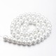 Eco-Friendly Dyed Glass Pearl Round Bead Strands X-HY-A008-8mm-RB001-3