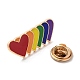 Alfileres de esmalte con tema de arcoíris del orgullo JEWB-G031-01J-3