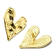 Rack Plating Brass Heart Stud Earrings EJEW-D055-21G-2