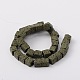 Brins de perles de roche de lave synthétique G-N0104-10mm-20-2