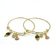 Réglables d'or bracelets en laiton de tonalité de bracelets extensibles BJEW-J097-05G-1