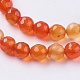 Natural Agate Beads Strands G-G580-6mm-09-3