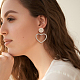 ANATTASOUL 2 Pairs 2 Colors Crystal Rhinestone Hollow Out Heart Dangle Stud Earrings EJEW-AN0001-26-6