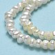 Fili di perle di perle d'acqua dolce coltivate naturali PEAR-A005-23-01-4
