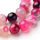 Chapelets de perles en agate à rayures naturelles/agates à bandes G-D845-01C-8mm-3