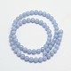 Chapelets de perles en angélite naturelle G-L411-18-6m-2