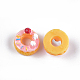 樹脂カボション  ドーナツ  模造食品  ピンク  14x8mm CRES-T010-07B-2