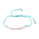 Bracelets réglables de perles tressées avec cordon en nylon BJEW-JB05489-07-1
