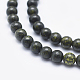 Natürliche Serpentin / grüne Spitze Stein Perlen Stränge X-G-P345-01-10mm-3