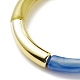 Acryl-Stretch-Armband mit gebogenen Rohrperlen für Frauen BJEW-JB08376-6