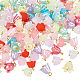 Dicosmetic 200 pz 2 stile fiore di plastica perline acrilico imitazione perla perline fiore pendente di perle fascino di plastica con ottone ciondola i fascini pendente con foro per creazione di gioielli fai da te FIND-DC0001-23-1