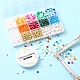 DIY Faceted & Letter & Heishi Beads Bracelets Making Kit DIY-YW0005-22-5