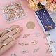 SUNNYCLUE 56Pcs 14 Style Alloy Crystal Rhinestone Connector Charms FIND-SC0007-90-3