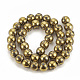 Electroplate Non-magnetic Synthetic Hematite Beads Strands G-T065-8mm-03C-2