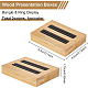 Benecreat 2 pz 2 colori espositori per anelli in legno a 2 slot ODIS-BC0001-08-2