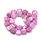 Dyed Natural Crazy Agate Beads Strands G-S273-11-2