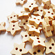 Natural 2-hole Basic Sewing Button in Star Shape NNA0Z7T-1