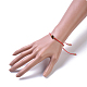 Nylon regolabile bracciali intrecciati cavo di perline BJEW-JB04417-02-4