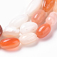 Chapelets de perles en agate naturelle du Botswana G-Q952-30-6x8-2