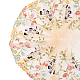 Tela de malla floral bordada de poliéster de 2 yarda OCOR-WH0058-56B-1