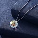 Trendy 925 Sterling Silver Pendant Necklace NJEW-BB30905-6
