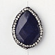 Faceted Teardrop Natural Lapis Lazuli Beads G-K099-10-2