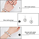 Anattasoul alliage boule disco bracelet extensible perlé et boucles d'oreilles et collier pendentif SJEW-AN0001-08-3