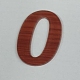 アクリルウォールステッカー  木目模様  数  シエナ  NUM。0  1-7/8インチ（48mm） DIY-WH0215-48A-1