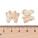 Подвески из латуни с прозрачным стеклом KK-B100-012G-3
