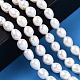 Fili di perle di perle d'acqua dolce coltivate naturali PEAR-N012-06P-6