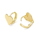 Латунные серьги-кольца в форме сердца для женщин EJEW-I277-03G-2