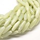 Natural New Jade Rice Bead Strands G-P071-90-1