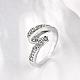 Graceful Brass Czech Rhinestone Finger Rings for Women RJEW-BB02158-6B-3