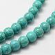 Synthetic Howlite Bead Strand G-P228-04-8mm-3