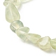 Natural Prehnite Nuggets Beads Stretch Bracelet for Her BJEW-JB06951-05-4