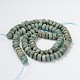 Faceted Natural Flower Amazonite Rondelle Bead Strands G-M198-01-2