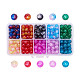 Pandahall Elite brins de perles de verre craquelé bicolore CCG-PH0003-05-1
