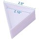 Pandahall 20 Stk. weiße Kunststoff-Dreiecksperlen-Sortierschalen und 2 Stk. Edelstahl-Pinzette mit Schaufeln TOOL-PH0015-01-3