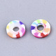 Regenbogenfarbe handgemachte Fimo Perlen Stränge CLAY-R091-6mm-02-4