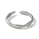 304 anello a polsino aperto in acciaio inossidabile RJEW-L110-046P-2
