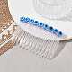 Resin Evil Eye Bead & Plastic Hair Combs PHAR-JH00093-01-2
