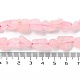 Perlas de cuarzo rosa cruda naturales ásperos G-B065-C01-5