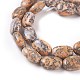 Chapelets de perles de jaspe en peau de léopard naturel G-I231-10-3