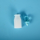 振り子結晶シリコンモールド  水晶ペンダント型  UVレジン用  エポキシ樹脂ジュエリー作り  ホワイト  2x1.9x4.1cm  内径：0.9x1のCM DIY-P010-17-1