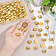 UNICRAFTALE 100Pcs 18mm Diameter 1-Hole Plating Acrylic Dome Shank Buttons Golden Half Round Sewing Buttons for Men Women DIY Shirt Woolen Coats Sewing Crafts and Jewelry Making BUTT-UN0001-10-4
