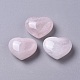 Piedra de amor de corazón de cuarzo rosa natural G-G798-14-1