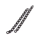 Ion Plating(IP) 304 Stainless Steel Curb Chains Extender STAS-WH0032-02A-EB-2